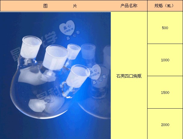 供应石英定碘烧瓶，有品质的石英定碘烧瓶推&nbsp;&nbsp;石英四口烧瓶&nbsp;&nbsp;石英烧瓶