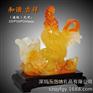 和谐吉祥公鸡摆件创意绒沙金工艺鸡年展会品