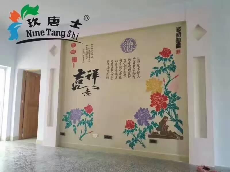 山西贝壳粉沙画壁材和墙纸那一种更加环保&nbsp;&nbsp;山西沙画壁材
