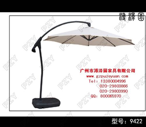 铝合金边柱伞|溥泽园家具(图)|户外边柱  户外边柱伞  广州边柱伞