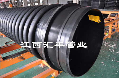 国标节流式承插式HDPE缠绕结构B型管公司  节流式增强管  承插式增强管  缠绕增强管