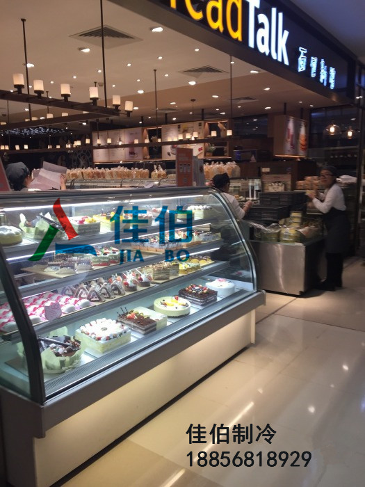 定做后开门蛋糕柜厂家，佳伯蛋糕保鲜柜  西点柜  甜品冷藏柜