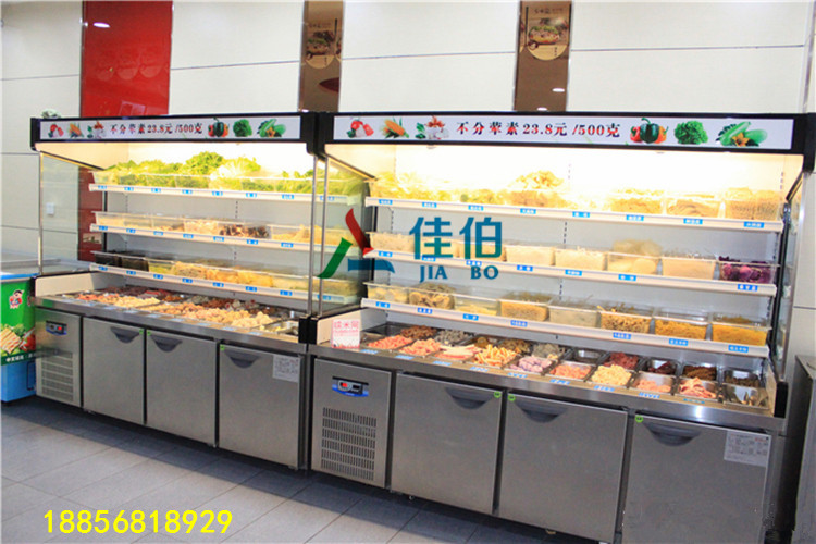 杨国福麻辣烫点菜柜，定做不锈钢点菜柜厂家  点菜柜价格