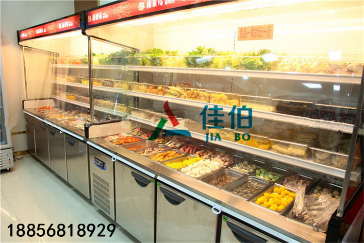 杨国福麻辣烫点菜柜，定做不锈钢点菜柜厂家  点菜柜价格