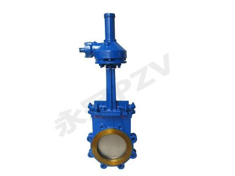 伞齿轮刀闸阀-气动刀闸阀产品-永冠阀门