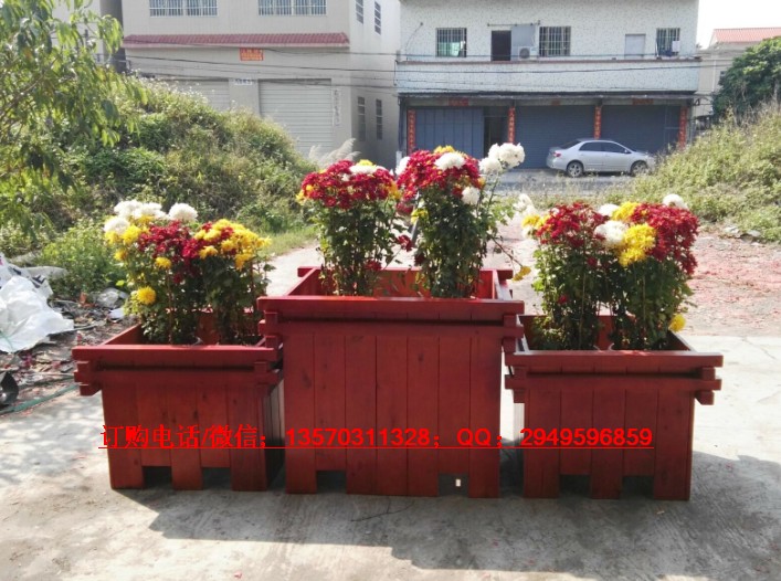 广宁实木花坛花架 厂家特价零售环保木花箱