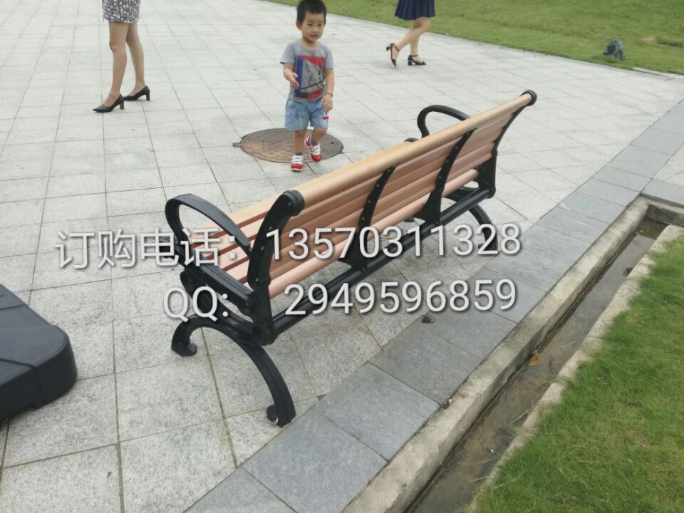 贵阳铸铝脚槊木公园椅 路椅 公园休闲椅等候  铸铝公园椅