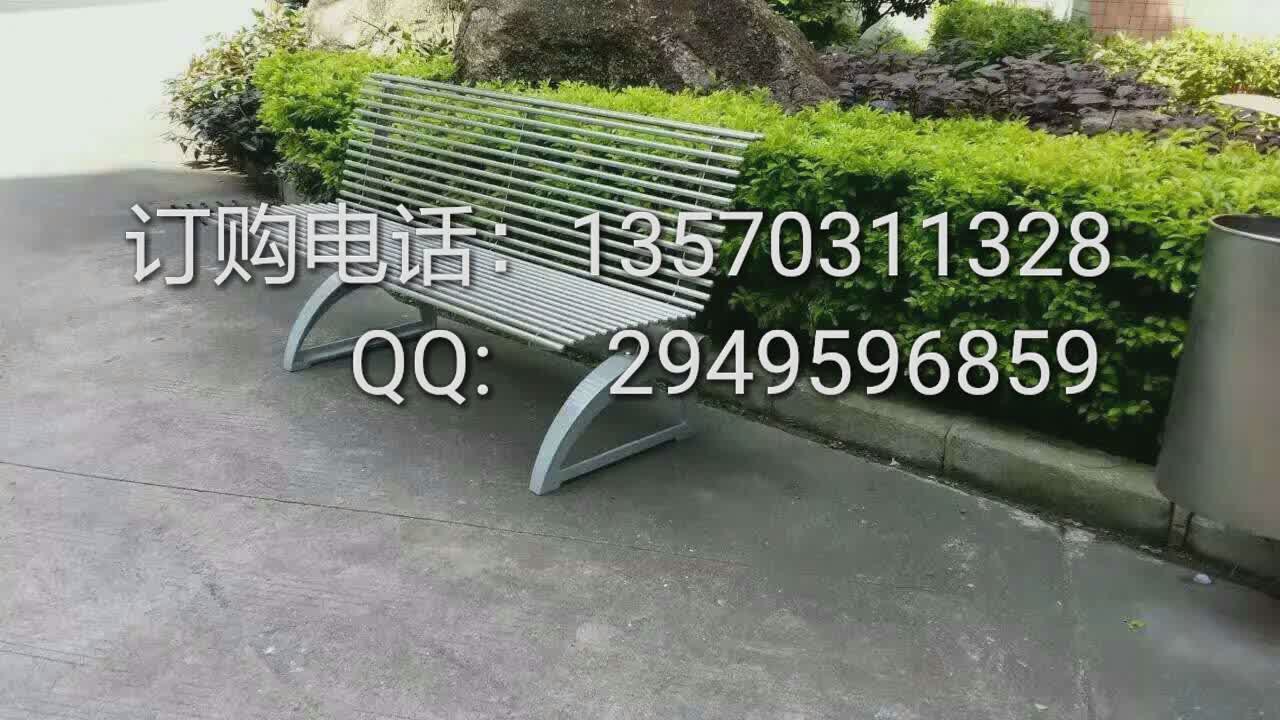 北京公园铸铝椅 户外槊木排椅 金属休闲椅