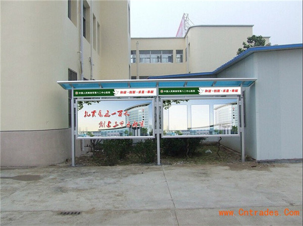 前开式通告栏  铝合金开启式报栏