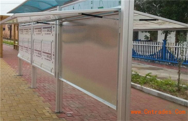 前开式通告栏  铝合金开启式报栏