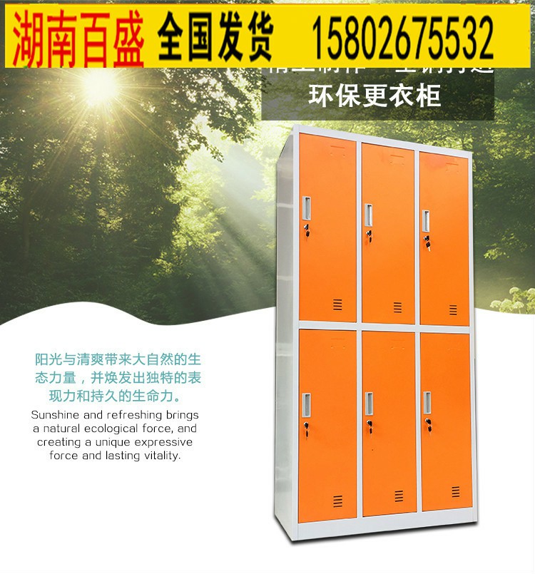 益阳储物柜八门储物柜产品_长沙锐源家具  学校储物柜  专业生产储物柜