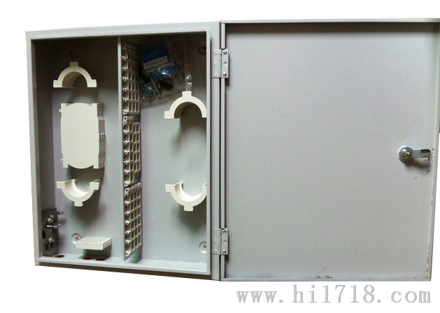 特厚钣金24芯FTTH光纤分线箱光缆分纤箱  光纤分纤箱  分路器箱  楼道箱
