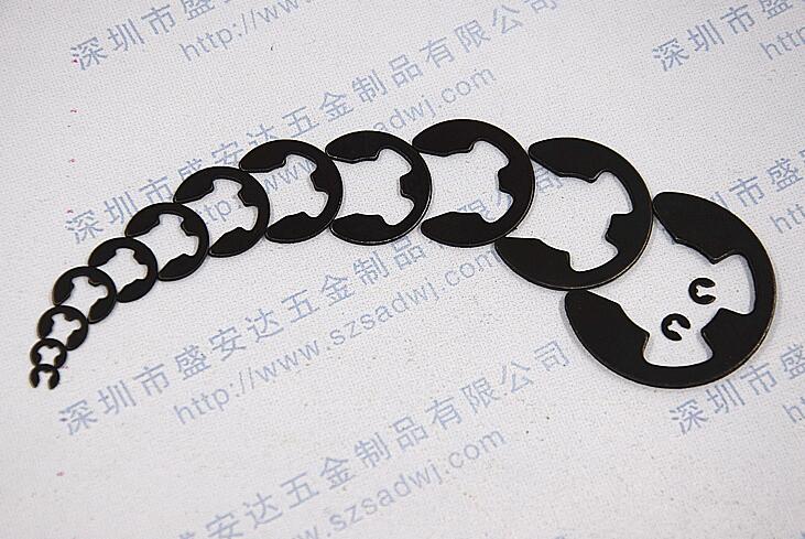 GB896开口卡簧 E形卡簧 开口挡圈