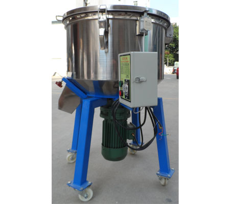 深圳鑫邦50KG立式混色機桶壁光滑厚實耐用 帶有腳方便移動