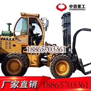 叉石材四驱叉车泥地作业不费力的5吨叉车  石材叉车  泥地叉车
