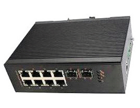 千兆4口工业交换机管理型2光2电PTN远端