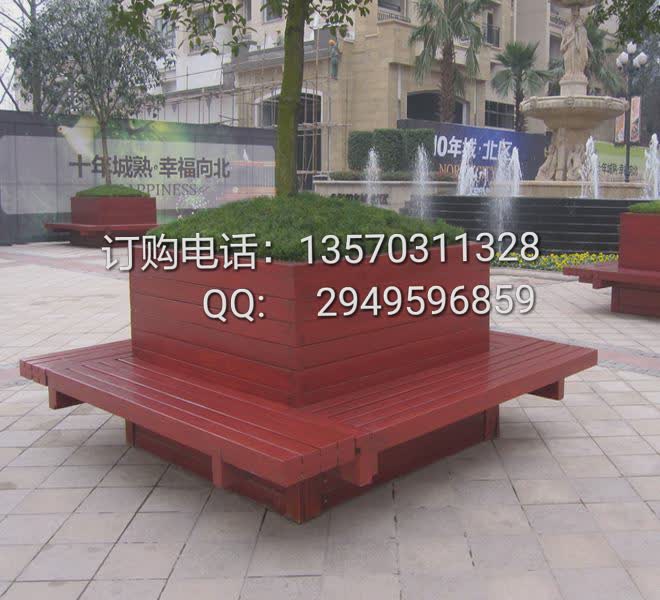 西安广场花箱带座椅园林大型花箱组合椅  花箱座椅  户外花箱  花箱组合休闲椅