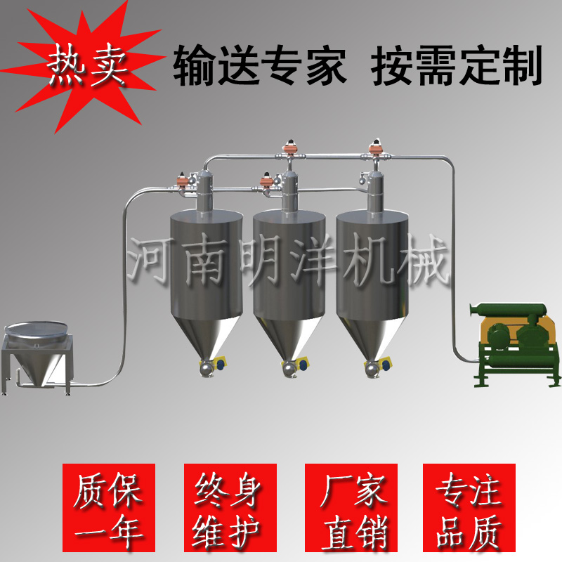 负压多点吸料气力输送