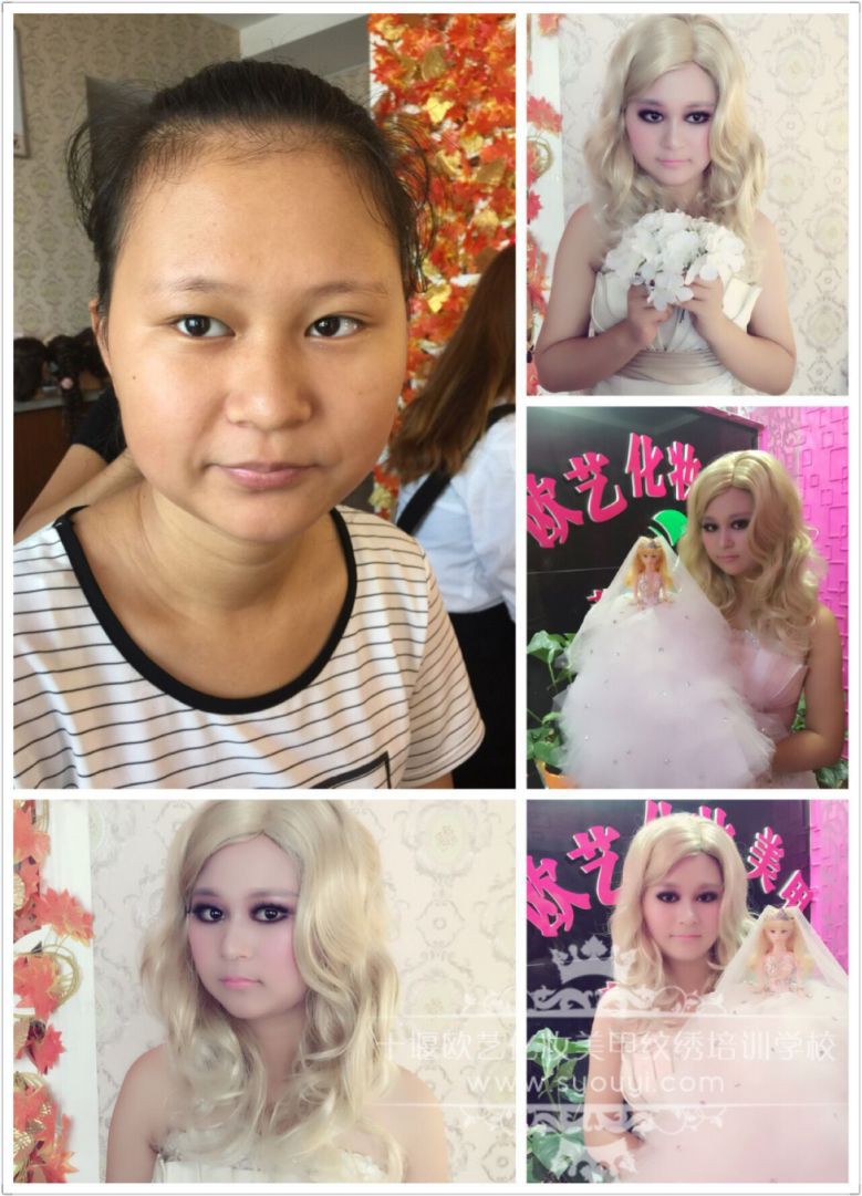 学彩妆哪个学校好_襄阳化妆美甲纹绣培训学  厂家价格