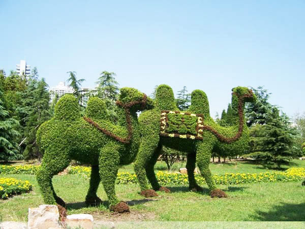 大型绿雕景观&nbsp;&nbsp;植物造型&nbsp;&nbsp;五色草造型