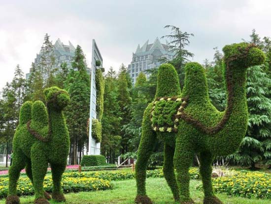大型绿雕景观&nbsp;&nbsp;植物造型&nbsp;&nbsp;五色草造型