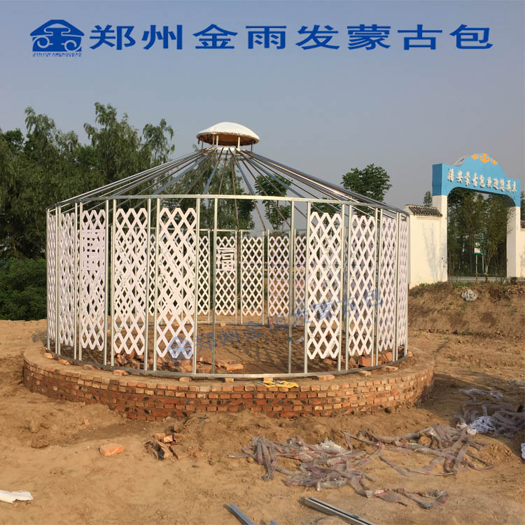 推拉帐篷,施工帐篷,蒙古包厂家首选金雨发篷布  直径6米  蒙古包结构
