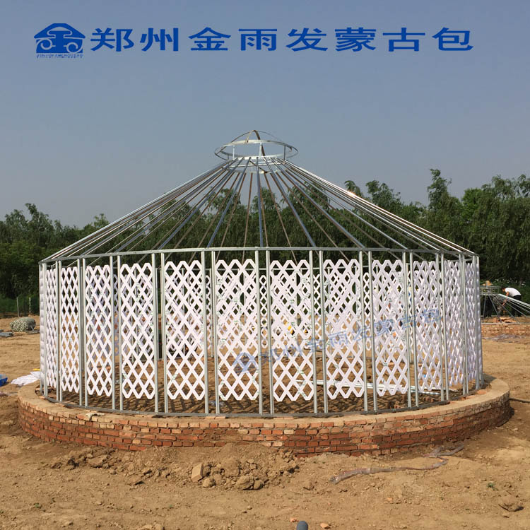 推拉帐篷,施工帐篷,蒙古包厂家首选金雨发篷布  直径6米  蒙古包结构
