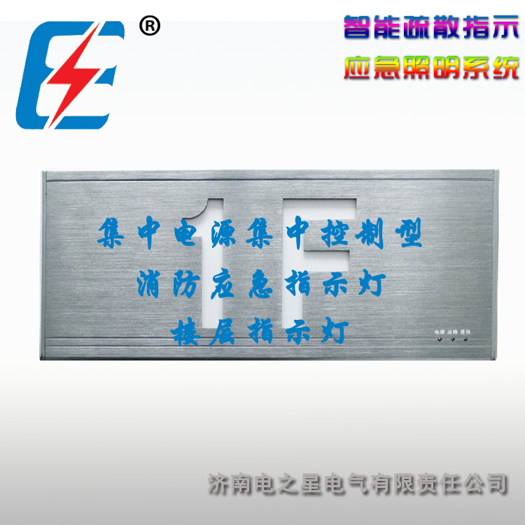 济南电之星集中电源集中控制型消防应急标志楼层指示灯  集中电源控制型
