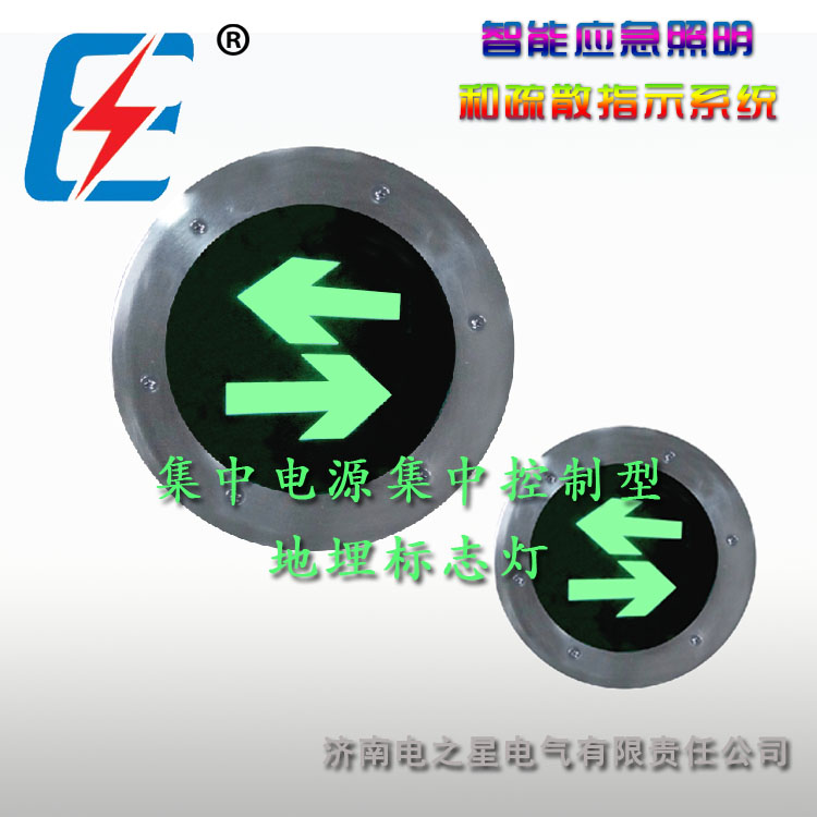 济南电之星集中电源集中控制型消防应急标志地埋指示灯  集中控制型标志灯