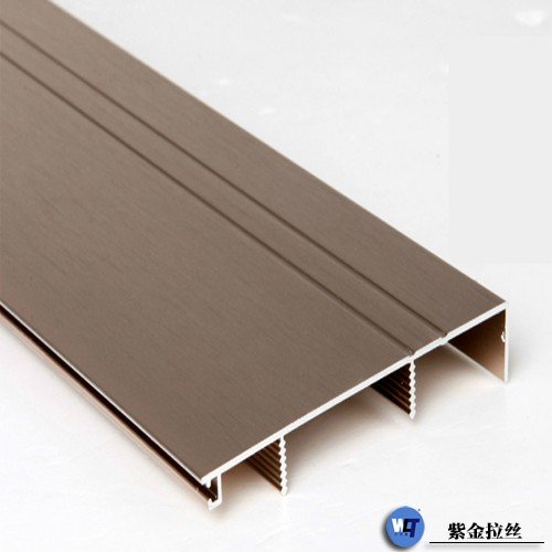 佛山万利通厂家大量直销铝合金踢脚线  优质铝合金踢脚线  铁灰拉丝  电泳富贵红踢脚线