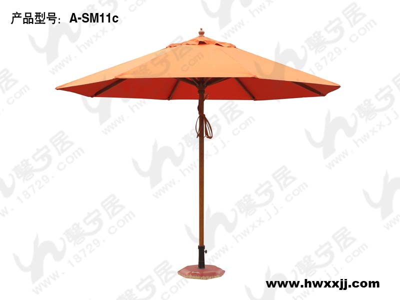 高档木伞 户外休闲家具  别墅家具