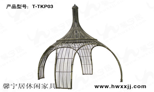 天空之城凉亭  藤编桌椅  藤编户外家具  仿藤休闲家具