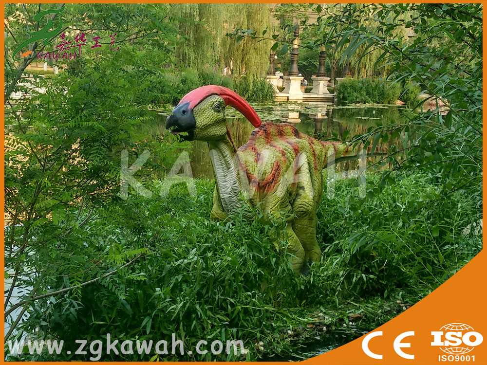 精美的仿真恐龙—副栉龙多少钱：海南仿真动  仿真大型恐龙  大型商场恐龙