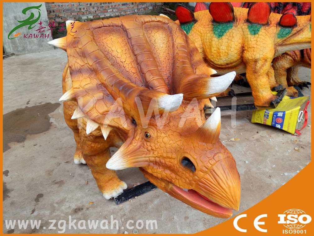 精致的电动恐龙——开角龙价钱怎么样 个性  大型室外电动恐龙  仿真恐龙制作基地