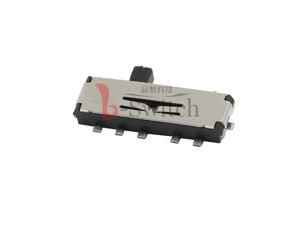 卧贴式SMD9.9×3.0×1.48mm两档七脚拨动开关  卧贴式拨动  七脚两档