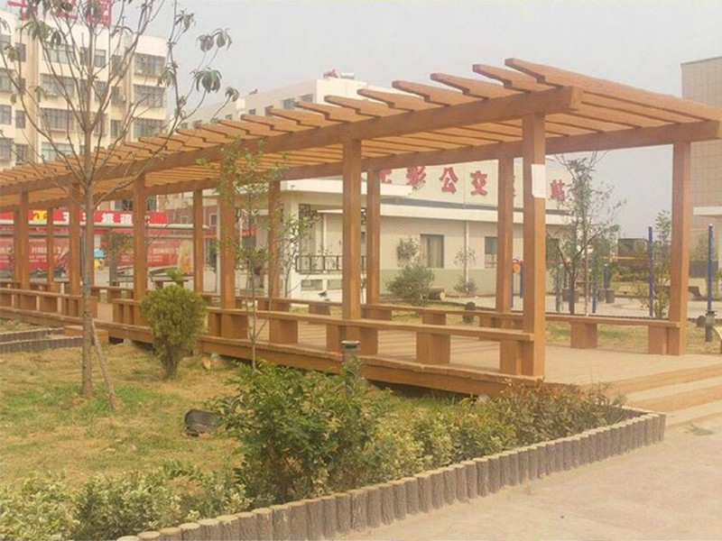仿木护栏公司 出售漳州品质好的仿木长廊  仿木栏杆