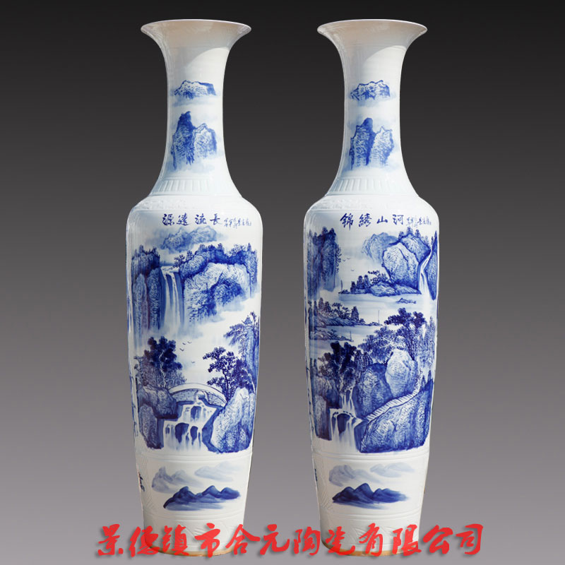 店铺开张礼品落地大花瓶 景德镇陶瓷大花瓶尺寸&nbsp;&nbsp;开张礼品大花瓶