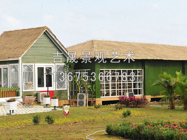 仿古建筑推荐——防腐木小院  仿古建筑价格  仿古建筑厂家