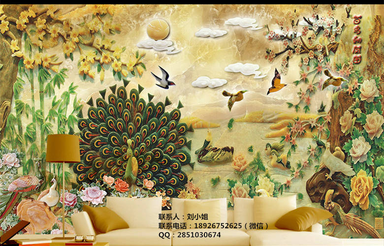 精雕幻彩背景墙3d打印机 瓷砖背景墙上色机  3D打印机  UV打印机  厂家直销