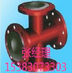 脱硫衬胶四通，耐磨衬胶四通，防腐衬胶四通