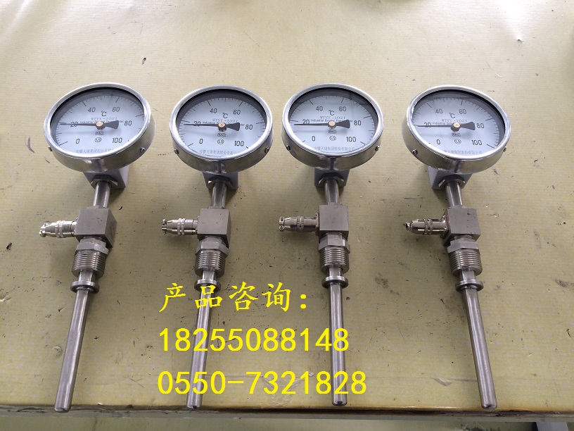 春辉带热电阻双金属温度计  春辉双金属温度计  天仪双金属温度计  一体化双金属温度计
