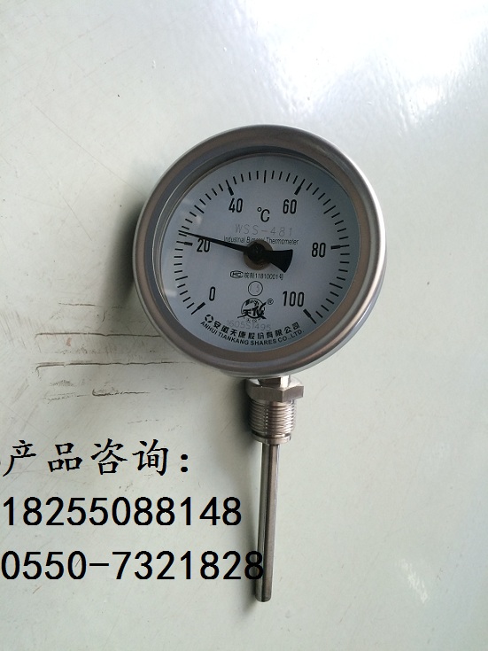 春辉径向型双金属温度计  春辉双金属温度计  WSS-310双金属温度计