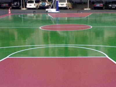 重庆规模大的弹性丙稀酸塑胶球场提供商——  弹性丙烯酸塑胶球场