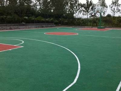 室外塑胶篮球场：品质好的EPDM塑胶球场