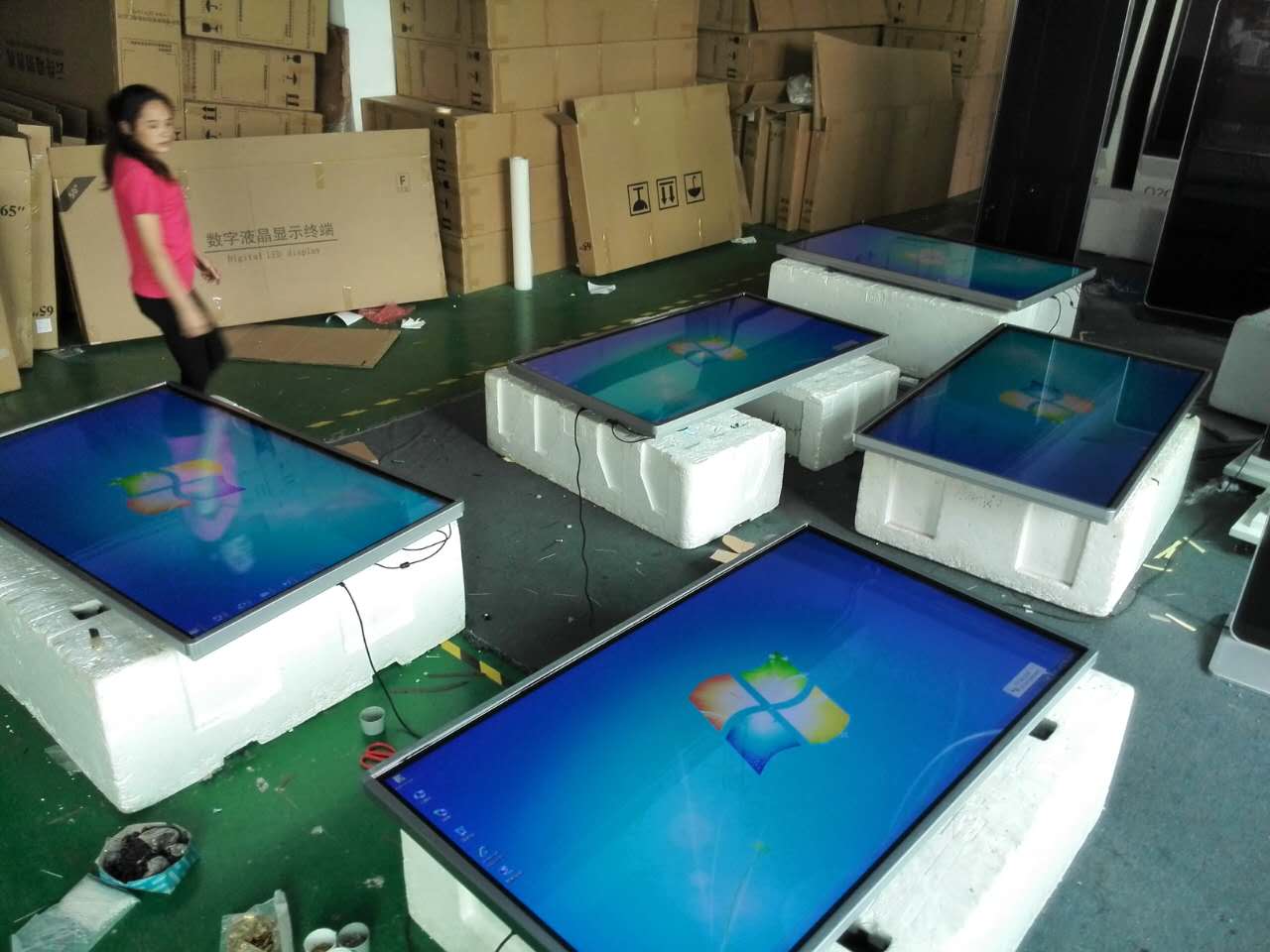 玖今久 65寸交互式电子白板 壁挂触摸式一体机  教学一体机  教室一体机  多功能触摸一体机