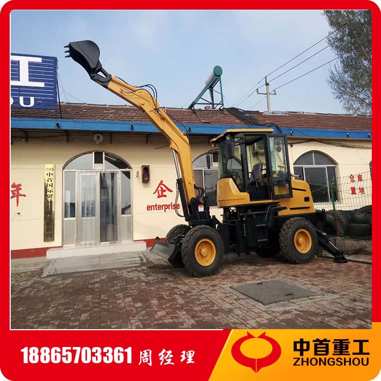 前铲后挖价格轮式挖机价格小型铲车带挖机图片贵州ZH貞