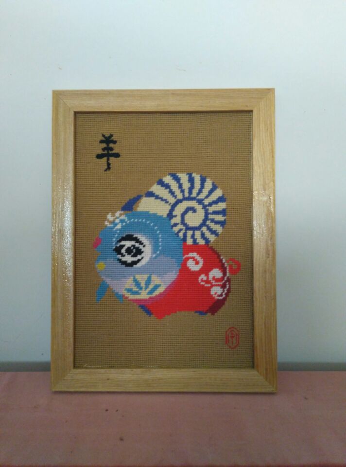 宗荣手工艺品有限公司专业生产绒绣十二生肖  十二生肖图片  十二生肖挂画