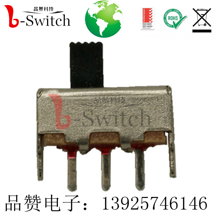厂家直销拨耐高温动开关SS-12F45外壳防锈柄高可定制  SMD拨动开关  直柄拨动开关
