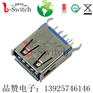 厂 USB3.0 AF 15.0 180度 弯脚有边 耐高温