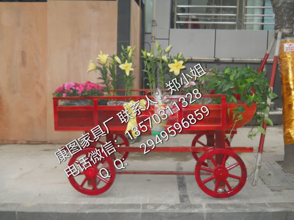 供应泰山户外花车 实木花车 园林景观用防腐木质花车&nbsp;&nbsp;园林景观花车